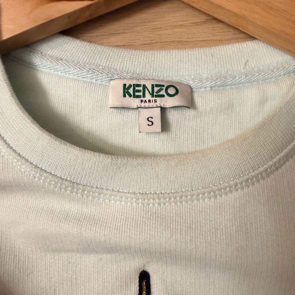 Kenzo Light blue Crewneck with Green Logo small - Picture 3 of 6
